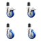 Service Caster 4 Inch 316SS Blue Poly Swivel 1-7/8 Inch Expanding Stem Caster Lock Brake, 2PK SS316TTLEX20S414-PPUB-BLUE-2-S-2-178 - alternate 2